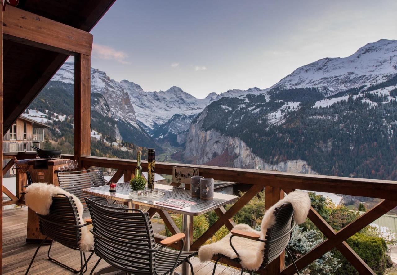 Chalet Rose Penthouse Wengen Ngoại thất bức ảnh