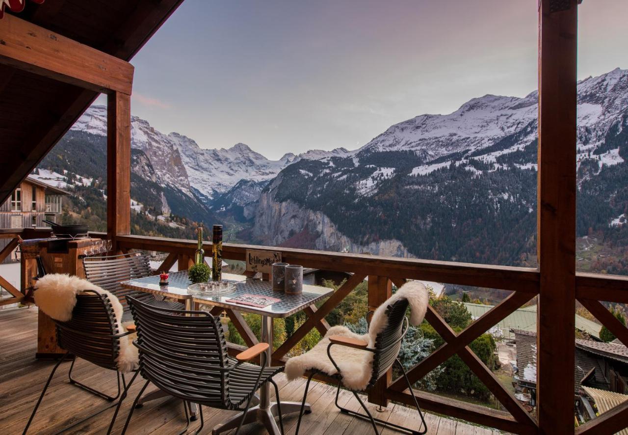 Chalet Rose Penthouse Wengen Ngoại thất bức ảnh