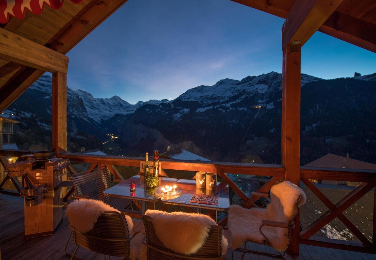 Chalet Rose Penthouse Wengen Ngoại thất bức ảnh