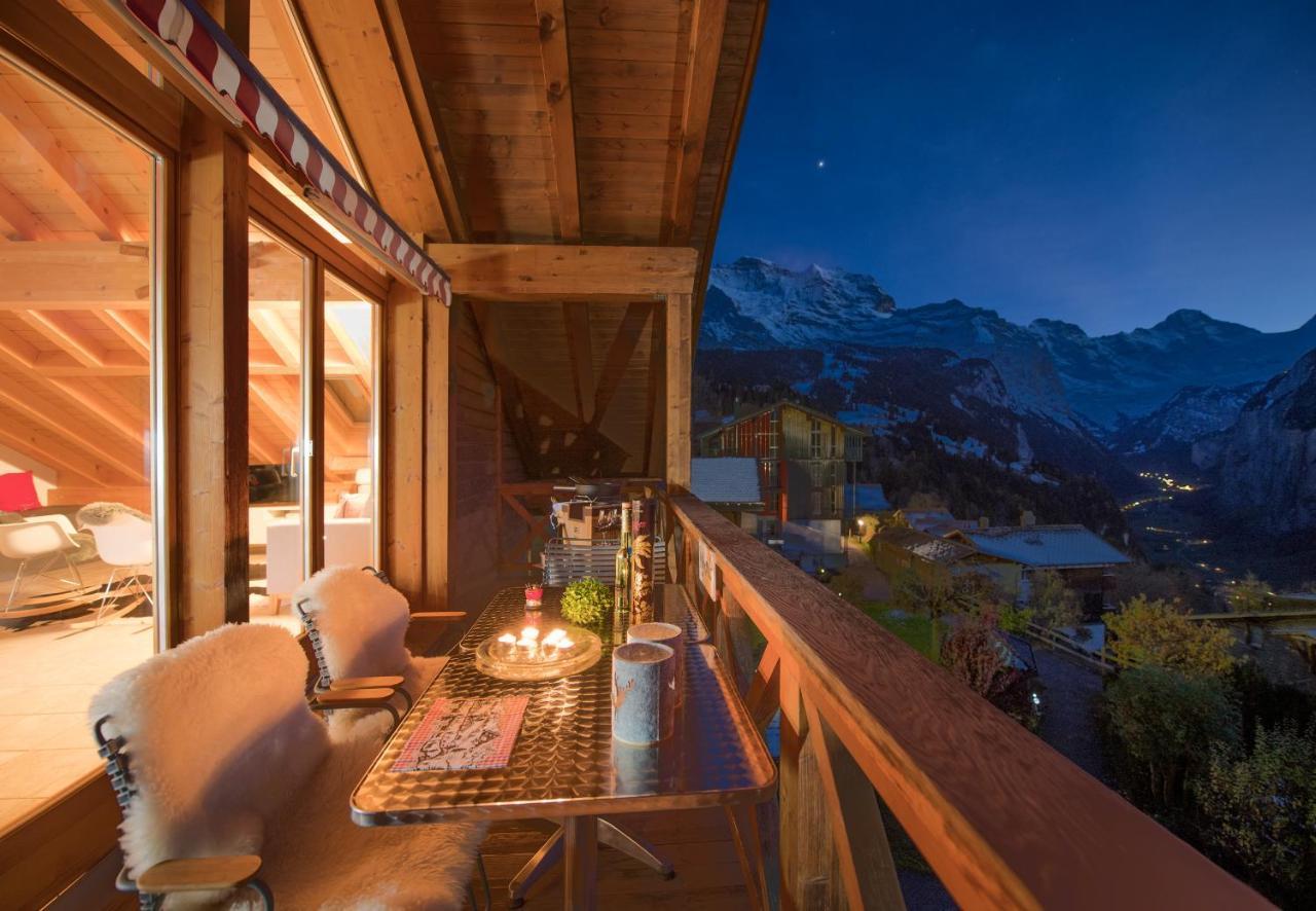 Chalet Rose Penthouse Wengen Ngoại thất bức ảnh