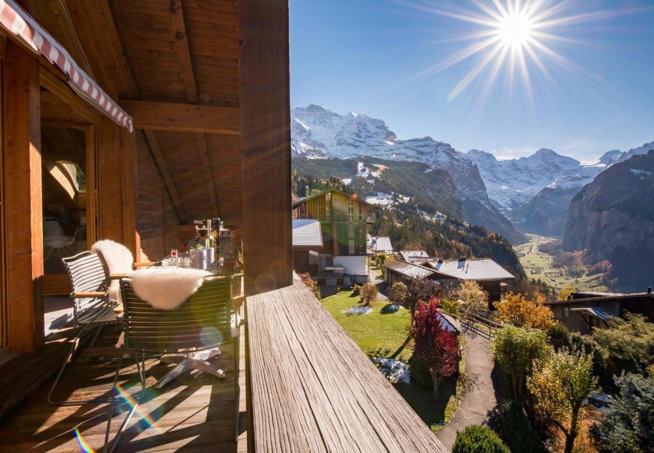 Chalet Rose Penthouse Wengen Ngoại thất bức ảnh