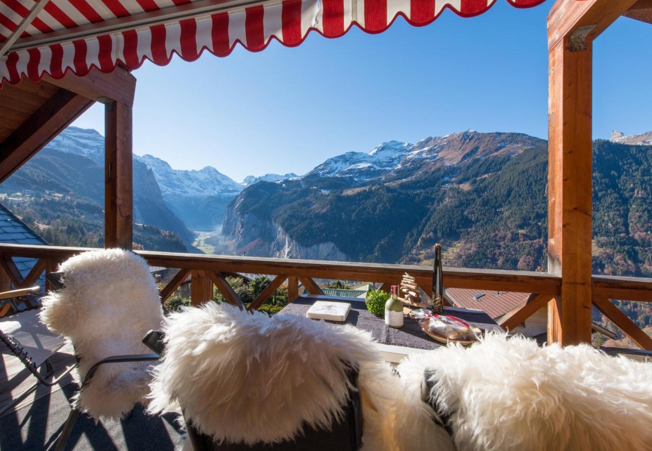 Chalet Rose Penthouse Wengen Ngoại thất bức ảnh