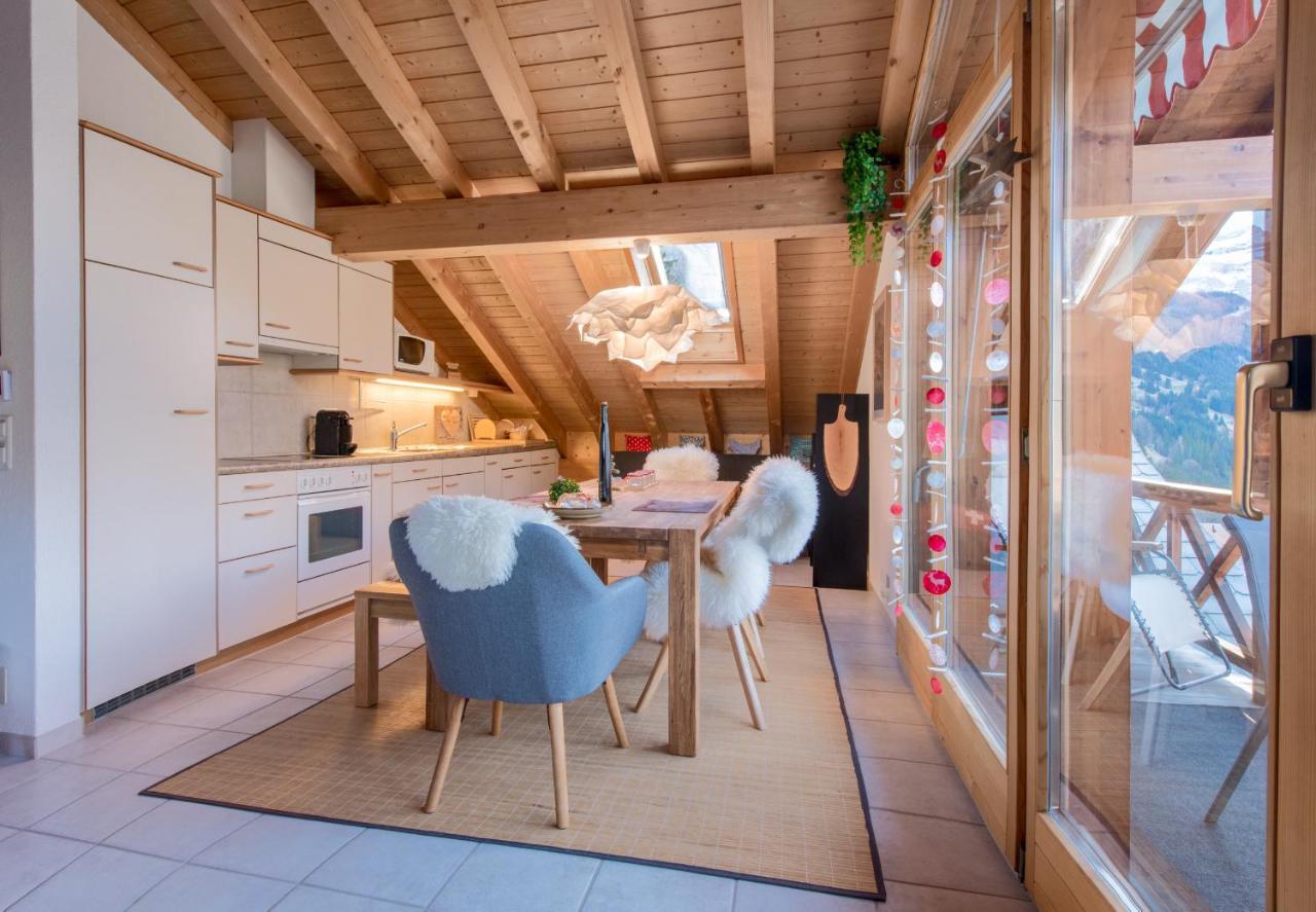 Chalet Rose Penthouse Wengen Ngoại thất bức ảnh