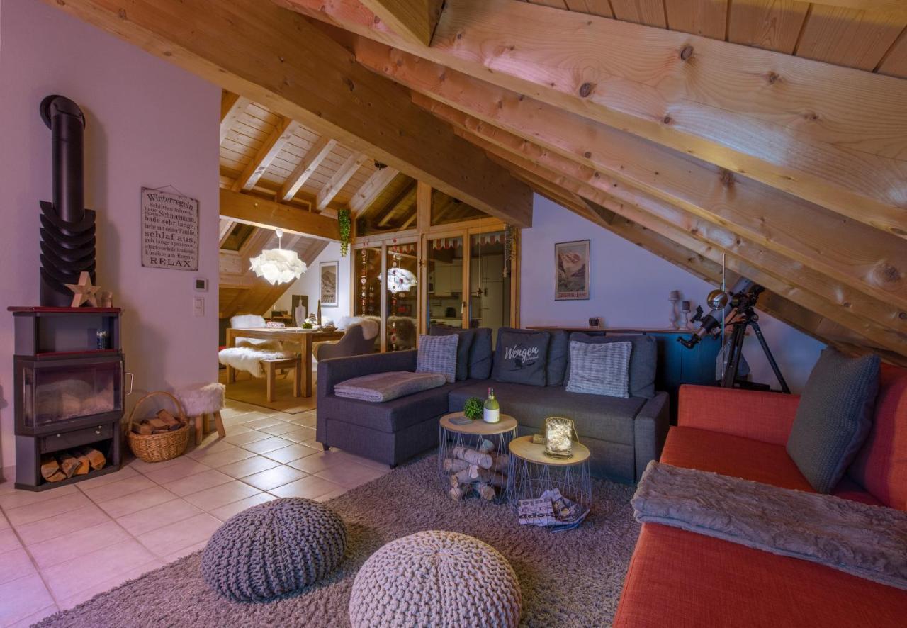 Chalet Rose Penthouse Wengen Ngoại thất bức ảnh