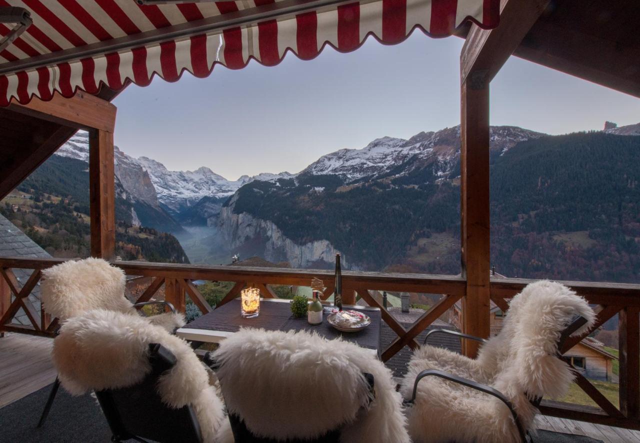 Chalet Rose Penthouse Wengen Ngoại thất bức ảnh