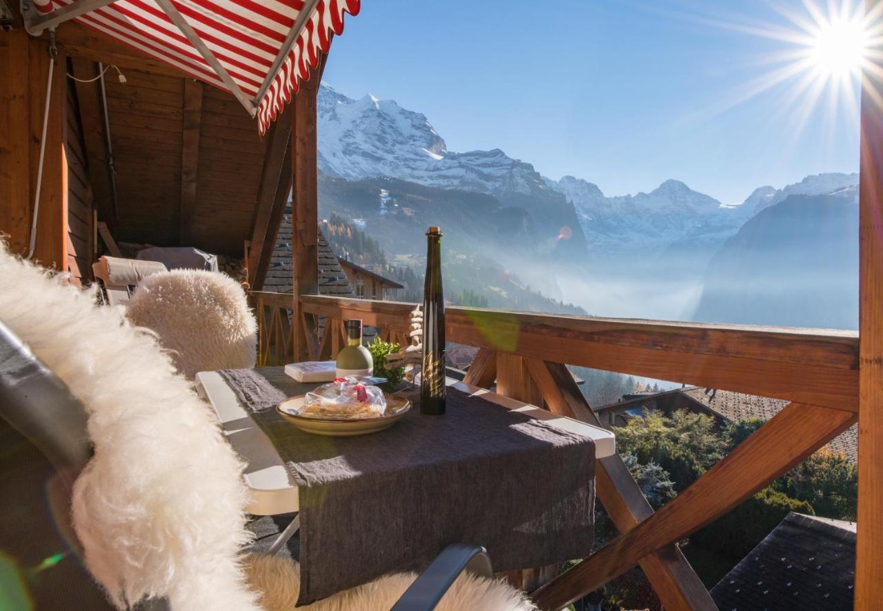 Chalet Rose Penthouse Wengen Ngoại thất bức ảnh