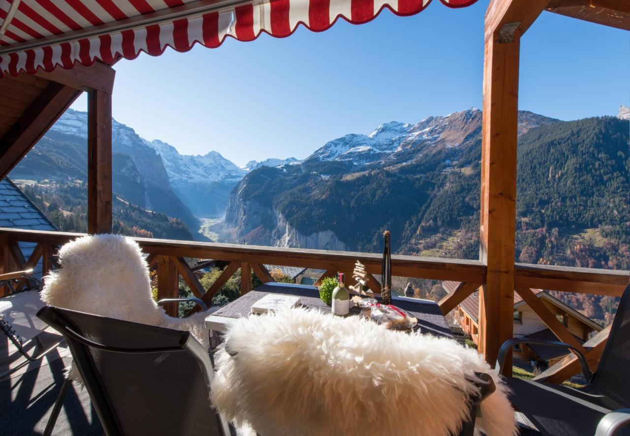 Chalet Rose Penthouse Wengen Ngoại thất bức ảnh
