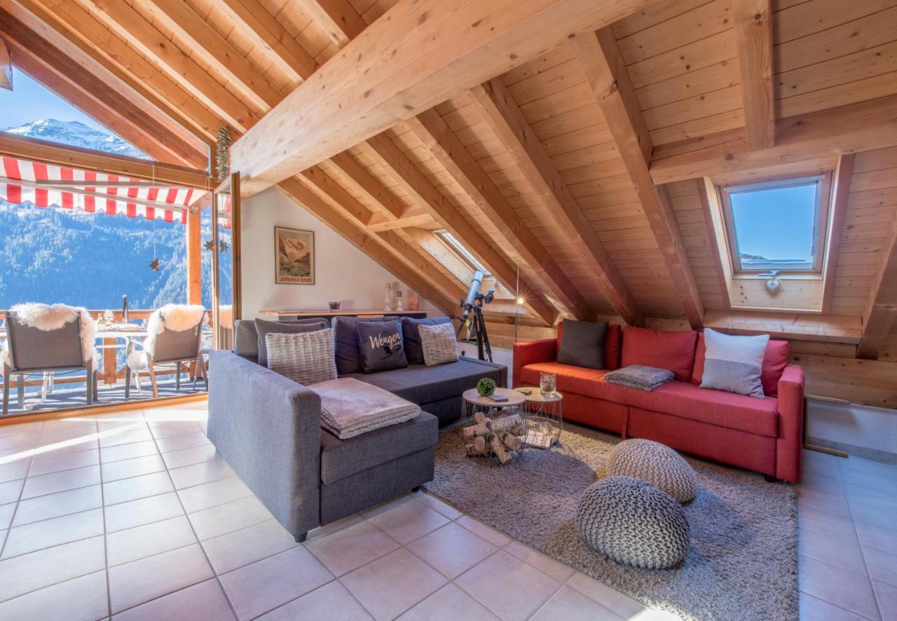 Chalet Rose Penthouse Wengen Ngoại thất bức ảnh