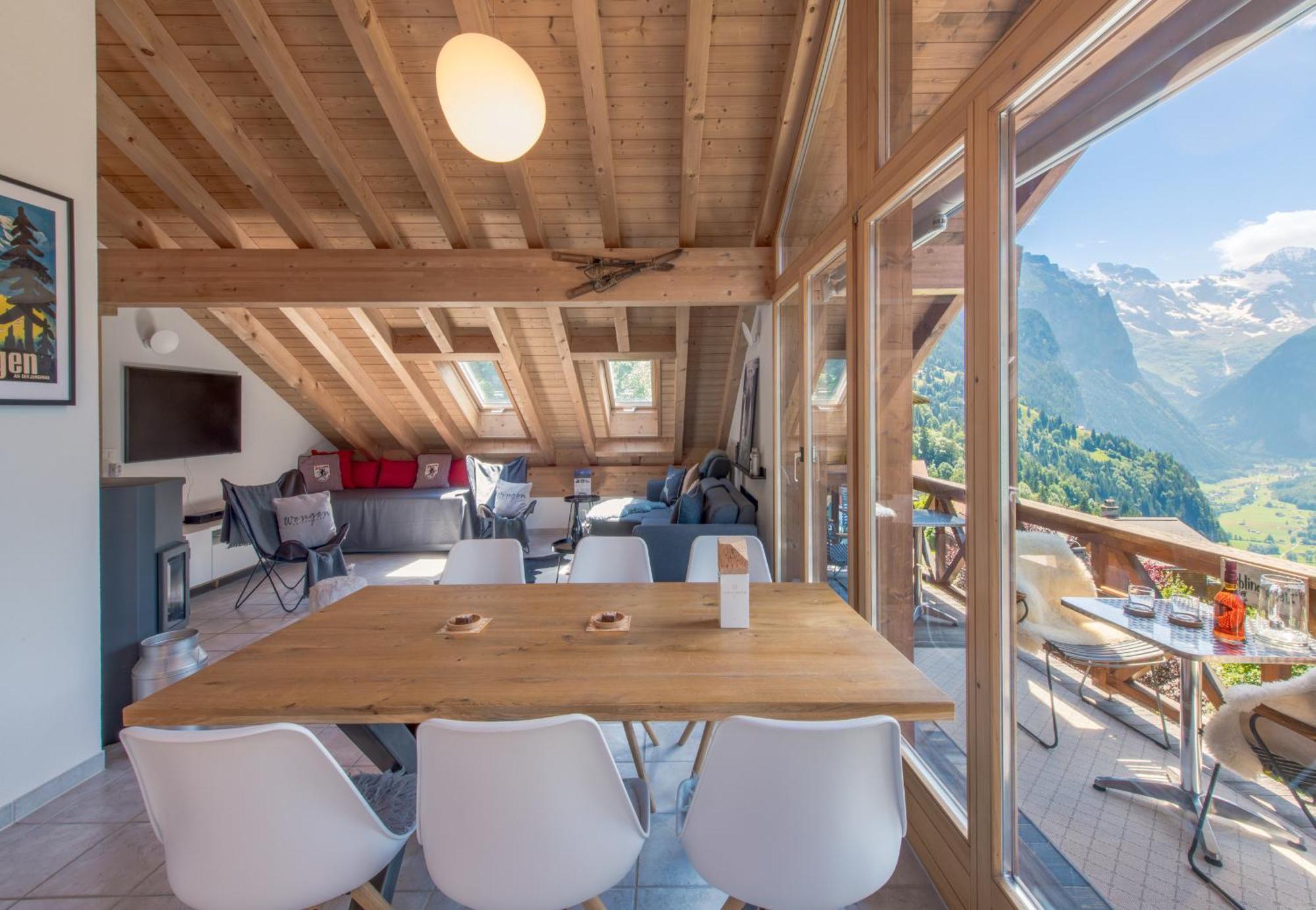 Chalet Rose Penthouse Wengen Ngoại thất bức ảnh