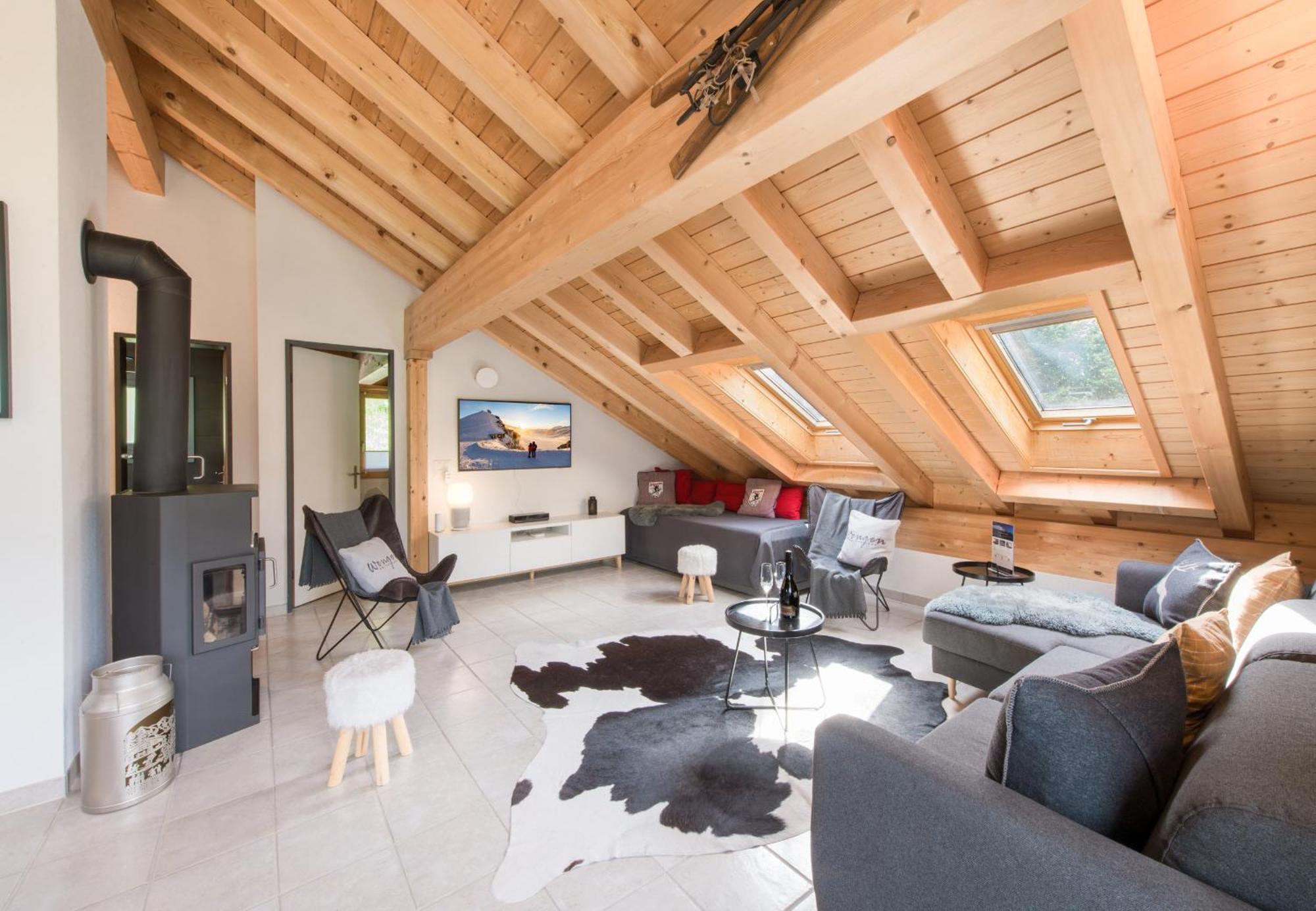 Chalet Rose Penthouse Wengen Ngoại thất bức ảnh