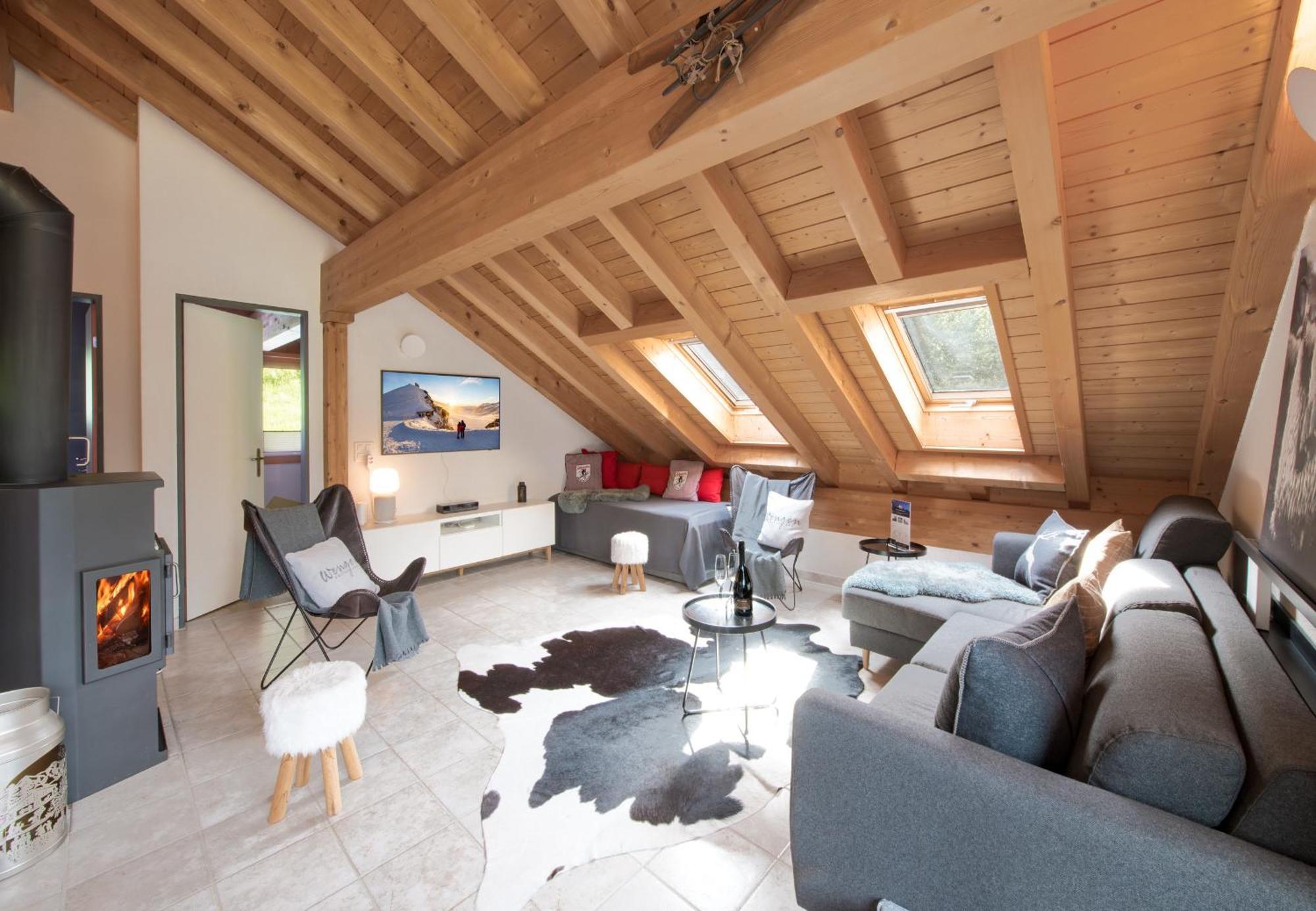 Chalet Rose Penthouse Wengen Ngoại thất bức ảnh
